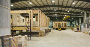 building mobile homes in the factory